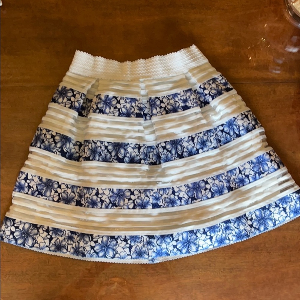 Blue and white Skirt